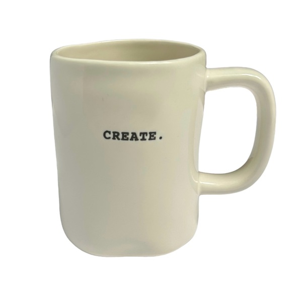 Rae Dunn Other - Rae Dunn CREATE Mug Coffee Tea White with Black Typewriter Letters NWT 2017 OG